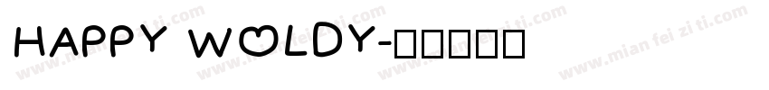 HAPPY WOLDY字体转换
